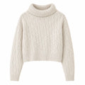 Suéter Feminino de Inverno em Tricô com Estampa Geométrica Ferrazi