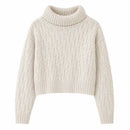 Suéter Feminino de Inverno em Tricô com Estampa Geométrica Ferrazi
