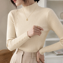 Suéter Feminino de Tricô Elegante com Botões para Inverno Ferrazi