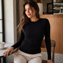 Suéter Feminino de Tricô Modal Elegance para Inverno Ferrazi