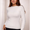 Suéter Feminino de Tricô Modal Elegance para Inverno Ferrazi