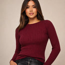 Suéter Feminino de Tricô Modal Elegance para Inverno Ferrazi