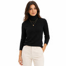 Suéter Feminino em Tricô Gola Alta para Inverno Ferrazi