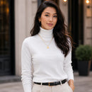 Suéter Feminino em Tricô Gola Alta para Inverno Ferrazi