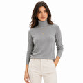 Suéter Feminino em Tricô Gola Alta para Inverno Ferrazi