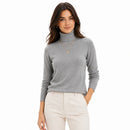 Suéter Feminino em Tricô Gola Alta para Inverno Ferrazi