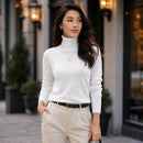 Suéter Feminino em Tricô Gola Alta para Inverno Ferrazi