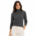 Suéter Feminino em Tricô Gola Alta para Inverno Ferrazi