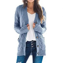 Suéter Cardigan Feminino De Tricô Ferrazi