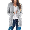 Suéter Cardigan Feminino De Tricô Ferrazi