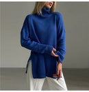 Suéter Feminino Gola Alta Alongado Ferrazi