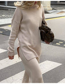 Suéter Feminino Gola Alta Alongado Ferrazi