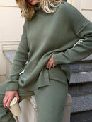 Suéter Feminino Gola Alta Alongado Ferrazi