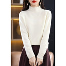 Suéter Feminino Tricô de Lã Gola Alta Ferrazi