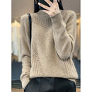 Suéter Feminino Tricô de Lã Gola Alta Ferrazi