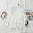 Suéter Feminino Tricô de Manga Longa com Botões Ferrazi