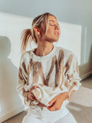 Suéter Feminino de Inverno Estampado Ferrazi