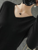 Suéter Feminino de Inverno Gola V Casual Ferrazi