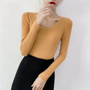 Suéter Feminino de Inverno com Decote em V Ferrazi