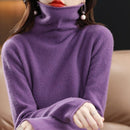 Suéter Feminino de Lã Gola Alta Ferrazi