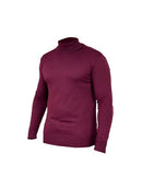 Suéter Masculino de Lã em Tricô Canelado com Gola Alta Ferrazi