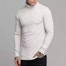 Suéter Masculino de Lã em Tricô Canelado com Gola Alta Ferrazi