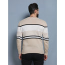 Suéter Masculino de Tricô com Gola Redonda e Manga Longa em Lã Ferrazi