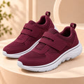 Tênis Feminino Confortável para Pés Largos com Velcro Antiderrapante para Caminhada Ferrazi