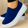 Tênis Feminino Slip On Malha Knit Sem Cadarço Casual Ferrazi