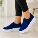 Tênis Feminino Slip On Malha Knit Sem Cadarço Casual Ferrazi