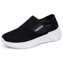 Tênis Slip On Feminino em Malha Respirável com Velcro Ferrazi