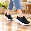 Tênis Slip On Feminino em Malha Respirável com Velcro Ferrazi