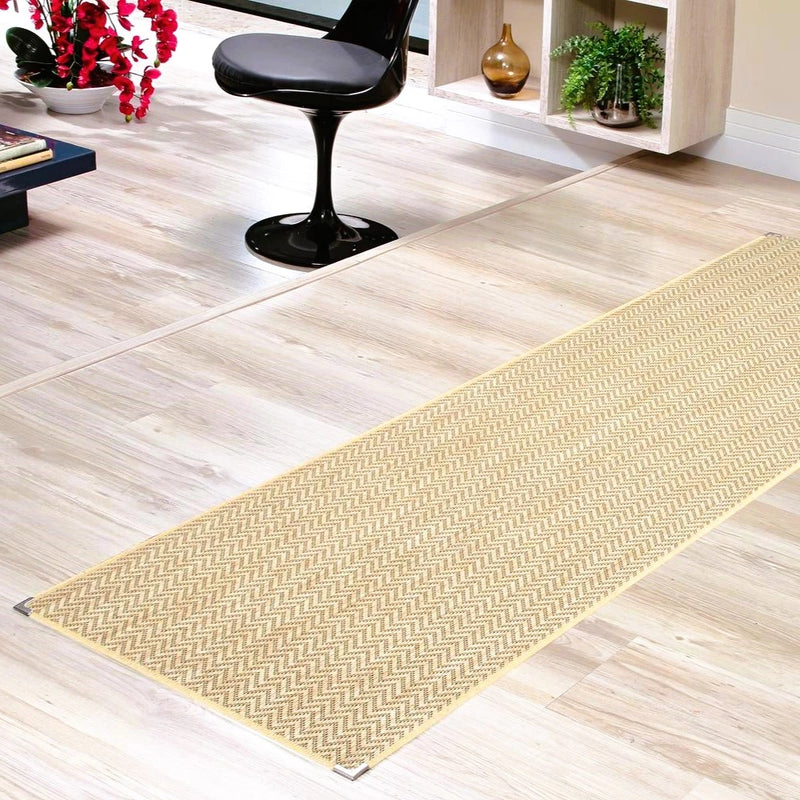 Tapete Passadeira Estampado Tipo Sisal Antiderrapante Ferrazi