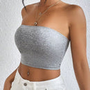 Top Feminino Tomara que Caia de Seda Gelo Ferrazi