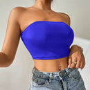 Top Feminino Tomara que Caia de Seda Gelo Ferrazi