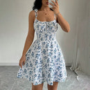 Vestido Feminino Curto Floral de Verão Ferrazi