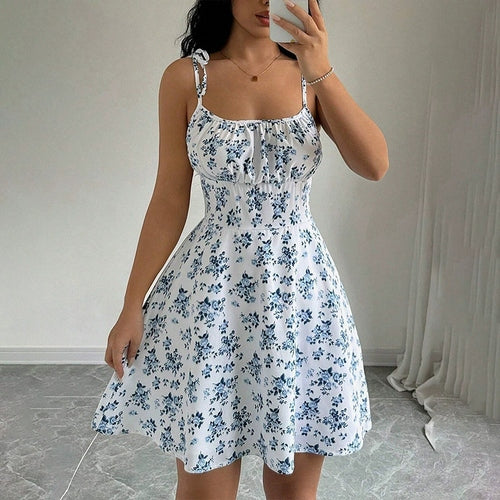 Vestido Feminino Curto Floral de Verão Ferrazi