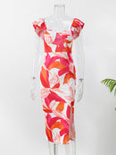 Vestido Feminino Estampado Vintage Ferrazi