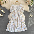 Vestido Feminino Longo Vintage Floral de Verão Ferrazi