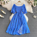 Vestido Feminino Longo Vintage Floral de Verão Ferrazi
