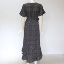 Vestido Feminino Longo de Verão Estampado com Babados Ferrazi