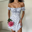 Vestido Feminino Midi Floral Curto Ferrazi