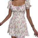 Vestido Feminino Midi Floral Curto Ferrazi