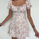 Vestido Feminino Midi Floral Curto Ferrazi