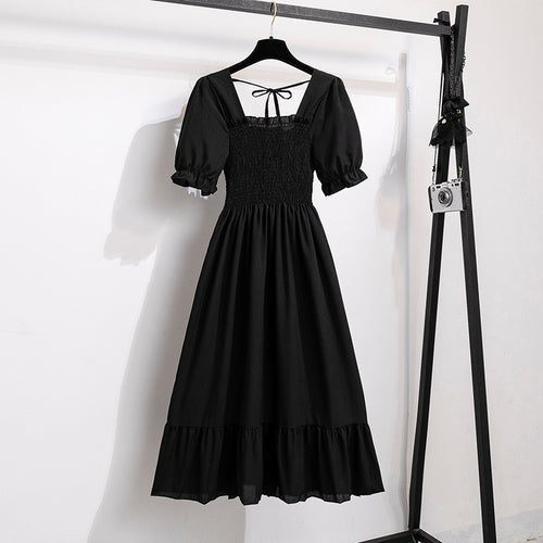 Vestido Feminino Midi Plissado Florido de Verão Ferrazi