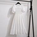 Vestido Feminino Midi Plissado Florido de Verão Ferrazi