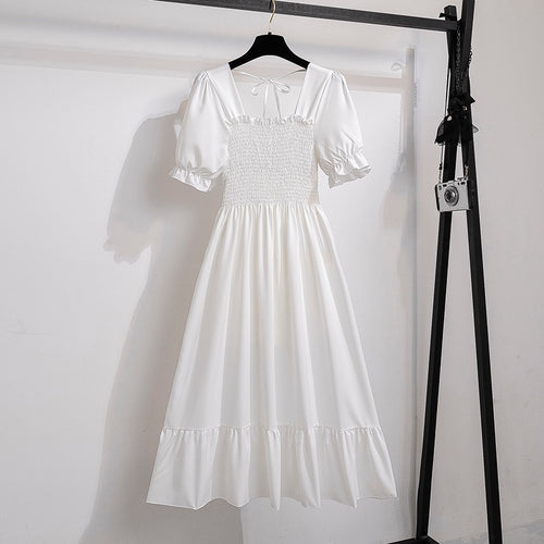 Vestido Feminino Midi Plissado Florido de Verão Ferrazi