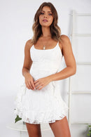 Vestido Feminino de Verão Curto Plissado Ferrazi