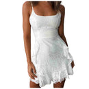 Vestido Feminino de Verão Curto Plissado Ferrazi