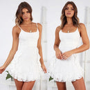 Vestido Feminino de Verão Curto Plissado Ferrazi